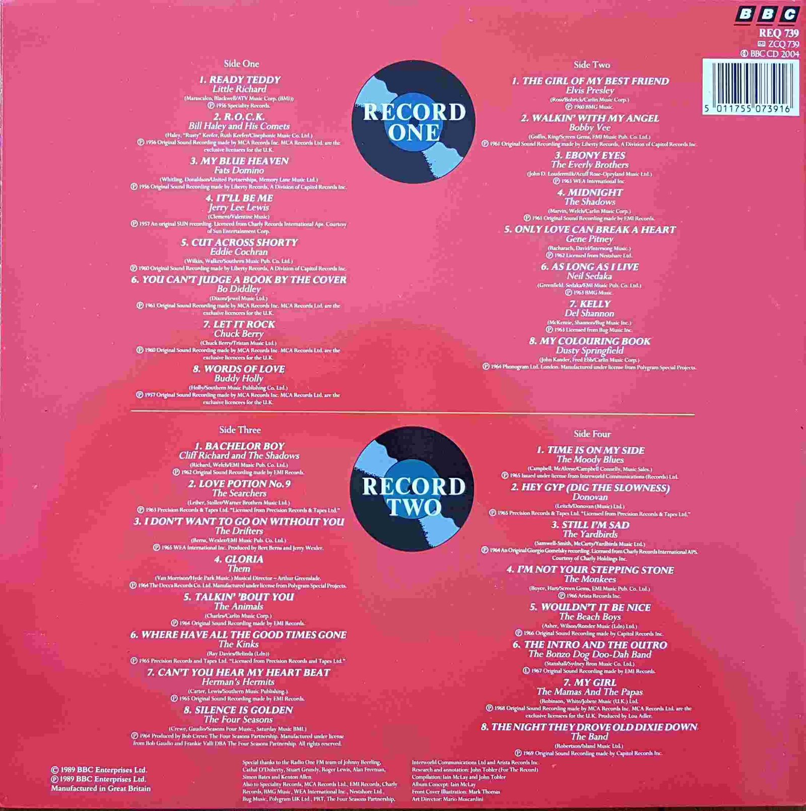 Back cover of REQ 739